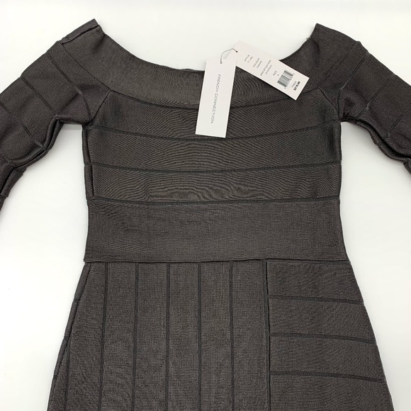 FRENCH CONNECTION Anise Off the Shoulder Rib Knit Dress - Picture 10 of 15